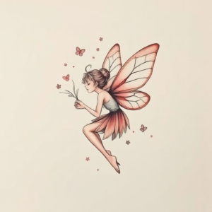 Pastel Color Fairy Tattoo