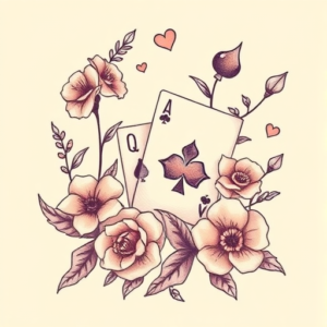 Pastel Color Gambling Tattoo