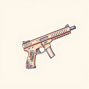 Pastel Color Glock Tattoo