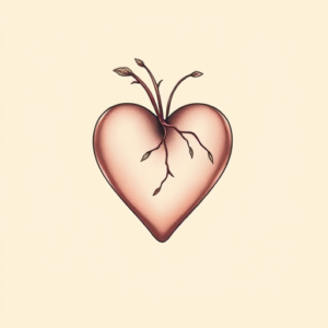 Pastel Color Heart Tattoo