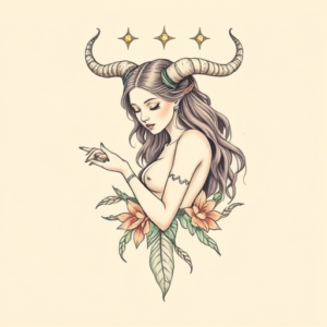 Pastel Color Hecate Tattoo