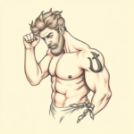 Pastel Color Hercules Tattoo