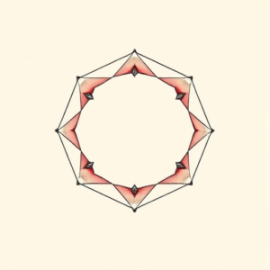 Pastel Color Hexagon Tattoo