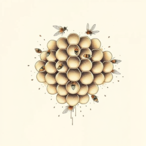 Pastel Color Honeycomb Tattoo