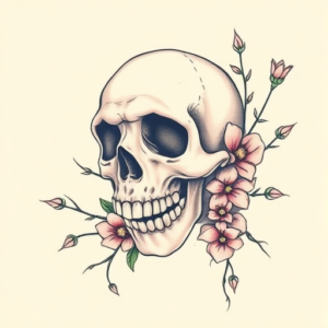 Pastel Color Horror Tattoo