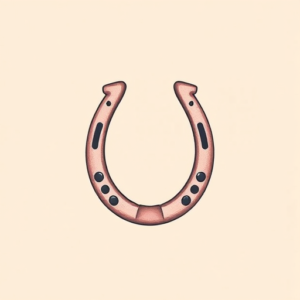 Pastel Color Horseshoe Tattoo