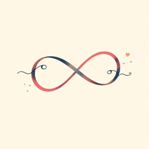 Pastel Color Infinity Tattoo