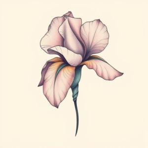 Pastel Color Iris Tattoo