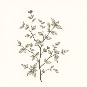 Pastel Color Ivy Tattoo