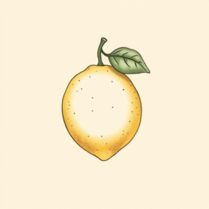 Pastel Color Lemon Tattoo