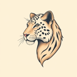 Pastel Color Leo Tattoo