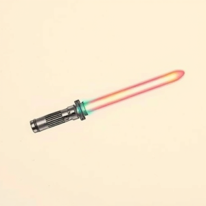 Pastel Color Lightsaber Tattoo