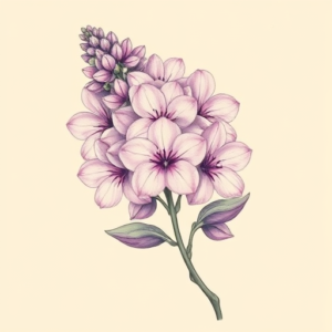 Pastel Color Lilac Tattoo