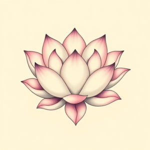 Pastel Color Lotus Tattoo
