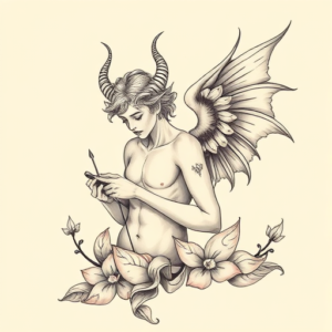 Pastel Color Lucifer Tattoo
