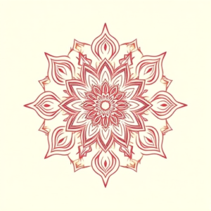 Pastel Color Mandala Tattoo