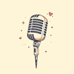 Pastel Color Microphone Tattoo