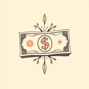 Pastel Color Money Tattoo