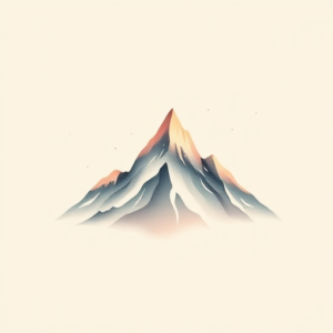 Pastel Color Mountain Tattoo