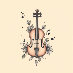 Pastel Color Music Tattoo
