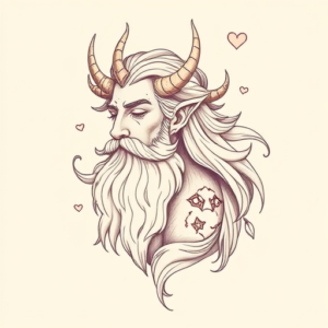 Pastel Color Odin Tattoo