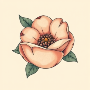 Pastel Color Peach Tattoo