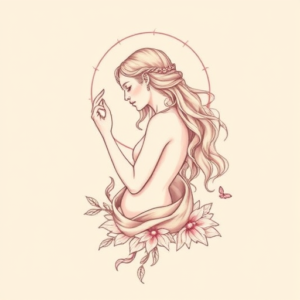 Pastel Color Persephone Tattoo