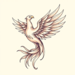Pastel Color Phoenix Tattoo