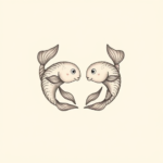 Pastel Color Pisces Tattoo