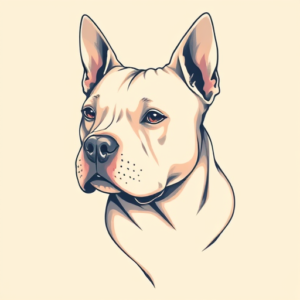 Pastel Color Pitbull Tattoo