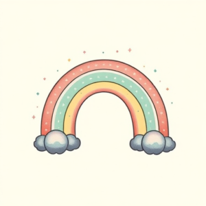Pastel Color Rainbow Tattoo