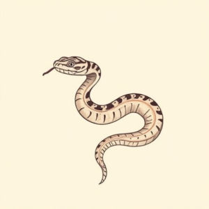 Pastel Color Rattlesnake Tattoo