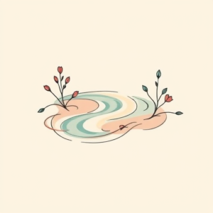 Pastel Color River Tattoo