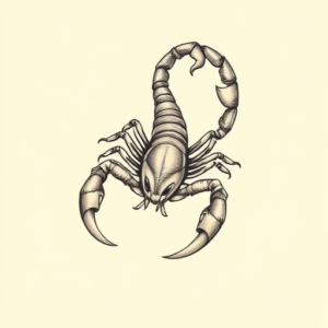 Pastel Color Scorpion Tattoo