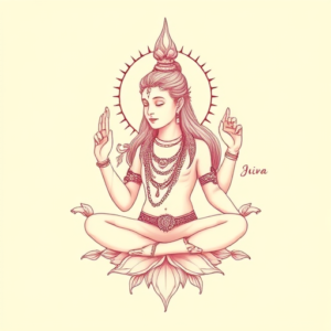 Pastel Color Shiva Tattoo