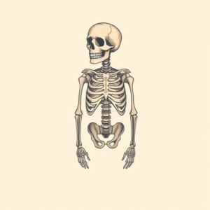 Pastel Color Skeleton Tattoo
