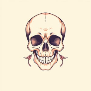 Pastel Color Skull Tattoo