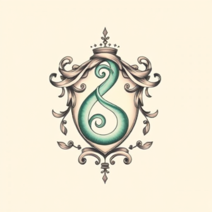 Pastel Color Slytherin Tattoo