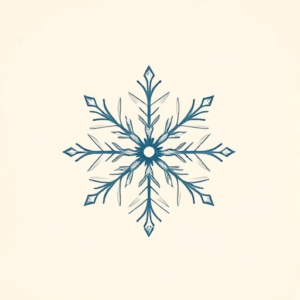 Pastel Color Snowflake Tattoo