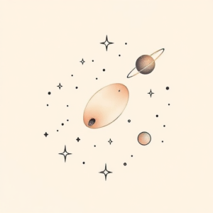 Pastel Color Space Tattoo