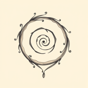 Pastel Color Spiral Tattoo