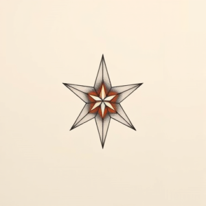 Pastel Color Star Tattoo