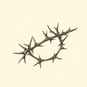 Pastel Color Thorn Tattoo