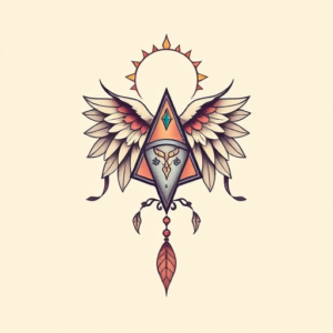 Pastel Color Trinity Tattoo
