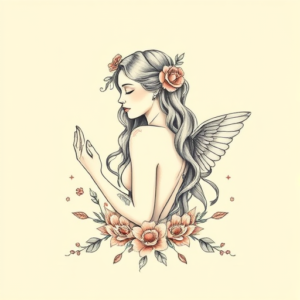 Pastel Color Venus Tattoo