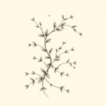 Pastel Color Vine Tattoo