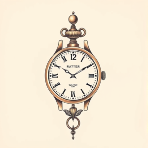 Pastel Color Watch Tattoo