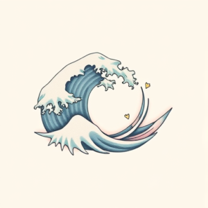 Pastel Color Wave Tattoo