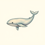 Pastel Color Whale Tattoo