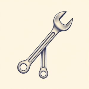 Pastel Color Wrench Tattoo